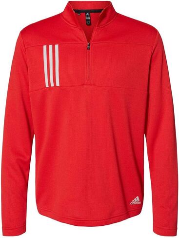adidas - Mens A482 3-Stripes Double Knit Quarter-Zip Pullover in Saudi Arabia
