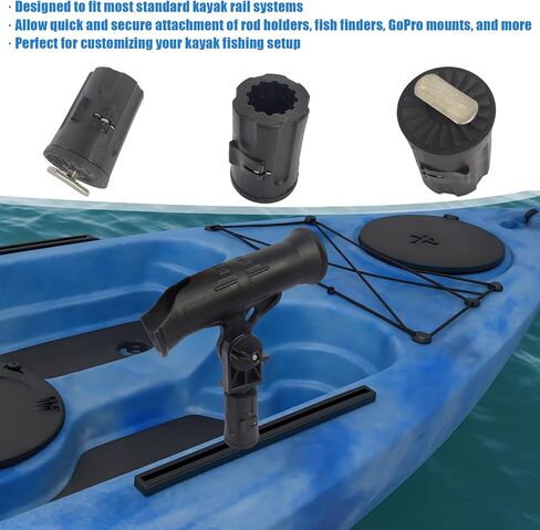 Gear Head Kayak Track Adapter, Compatible with Scotty Rod Holders, Fish Finders, GoPro & More in Saudi Arabia