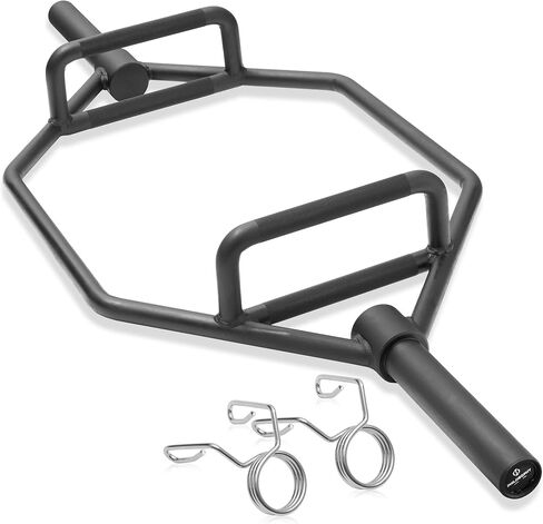 Philosophy Gym 2" Olympic Hex Trap Bar - Pro Barbell for Deadlifts, Shrugs & Squats in Kuwait