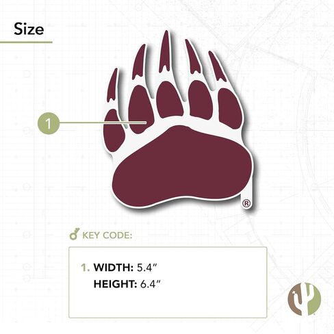 ملصق جامعة صبار الصحراء مونتانا Grizzlies UM Griz UMont ملصق حائط من الفينيل‏ للكمبيوتر المحمول وزجاجة مياه وقصاصات السيارة (IND 9) in Saudi Arabia