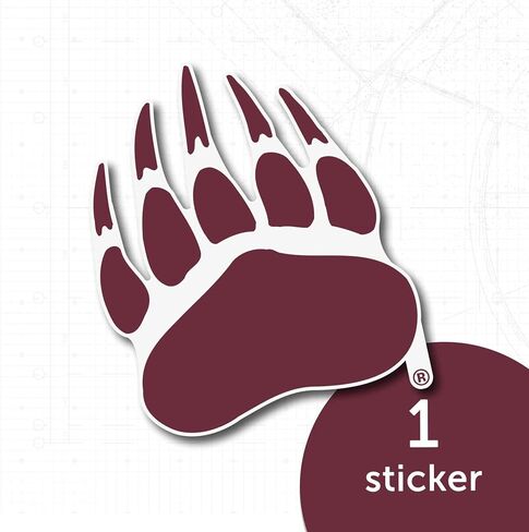 ملصق جامعة صبار الصحراء مونتانا Grizzlies UM Griz UMont ملصق حائط من الفينيل‏ للكمبيوتر المحمول وزجاجة مياه وقصاصات السيارة (IND 9) in Saudi Arabia