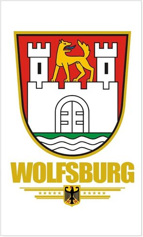 ملصق سيارة CafePress Wolfsburg مستطيل الشكل in Saudi Arabia