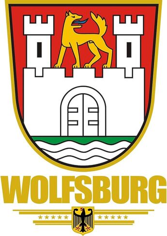 ملصق سيارة CafePress Wolfsburg مستطيل الشكل in Saudi Arabia