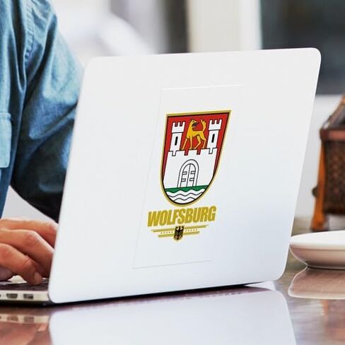 ملصق سيارة CafePress Wolfsburg مستطيل الشكل in Kuwait