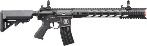 مجموعة Lancer التكتيكية Gen 2 Proline Combo من الفولاذ الكامل Airsoft M4 SPR Interceptor AEG مع مشغل سريع وMosfet (يشمل البطارية والشاحن) in Kuwait