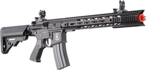 مجموعة Lancer التكتيكية Gen 2 Proline Combo من الفولاذ الكامل Airsoft M4 SPR Interceptor AEG مع مشغل سريع وMosfet (يشمل البطارية والشاحن) in Kuwait