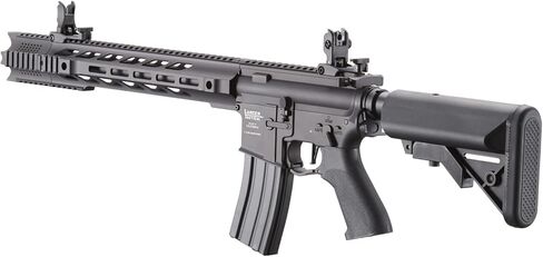 مجموعة Lancer التكتيكية Gen 2 Proline Combo من الفولاذ الكامل Airsoft M4 SPR Interceptor AEG مع مشغل سريع وMosfet (يشمل البطارية والشاحن) in Kuwait