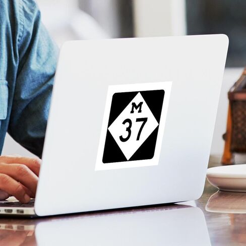 CafePress M 37، ملصق ميشيغان مربع 3 × 3 ملصق ممتص للصدمات مربع للسيارة in Saudi Arabia
