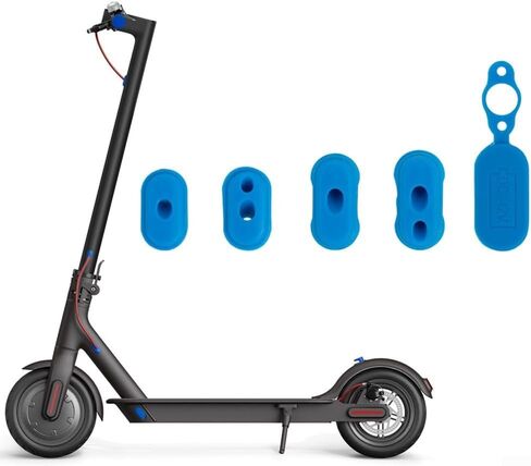 Electric Scooter Rubber Foot Pads, Non Slip Soft Handlebar Grip Pedal Set For Xiaomi For M365 Commuters Scooter Accessories(Red) in Saudi Arabia