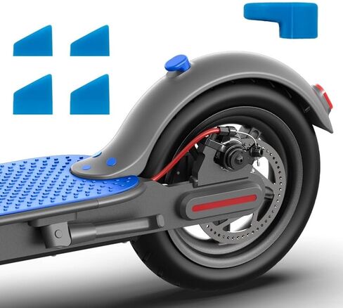 Electric Scooter Rubber Foot Pads, Non Slip Soft Handlebar Grip Pedal Set For Xiaomi For M365 Commuters Scooter Accessories(Red) in Saudi Arabia