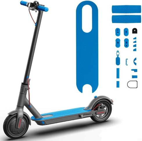 Electric Scooter Rubber Foot Pads, Non Slip Soft Handlebar Grip Pedal Set For Xiaomi For M365 Commuters Scooter Accessories(Red) in Saudi Arabia