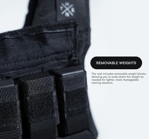 THENX Weighted Vest by Chris Heria – Adjustable Workout Vest for Men & Women – Calisthenics, Fitness, Running, Cross Training & Strength Training – Ergonomic Fit with Removable Weights in Saudi Arabia