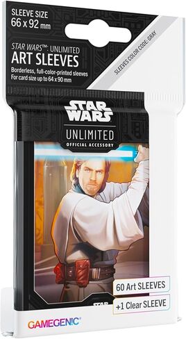 أكمام فنية خطيرة عامة من Star Wars Unlimited - حزمة مرخصة رسميًا مكونة من 60 أكمام فنية و1 غلاف شفاف، حجم مثالي لألعاب Star Wars Unlimited وغيرها من ألعاب TCG وLCG، مصنوعة بواسطة Gamegenic in Kuwait