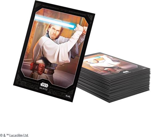 أكمام فنية خطيرة عامة من Star Wars Unlimited - حزمة مرخصة رسميًا مكونة من 60 أكمام فنية و1 غلاف شفاف، حجم مثالي لألعاب Star Wars Unlimited وغيرها من ألعاب TCG وLCG، مصنوعة بواسطة Gamegenic in Kuwait
