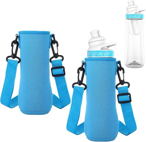 2 Pcs Sleeve Compatible with 32oz Cirkul Water Bottle,Water Bottle Sleeve for Cirkul Tumbler Steel,Neoprene Insulated Bottles for Tumbler & Stainless Steel Bottles Accessories(Blue and Black) in Kuwait