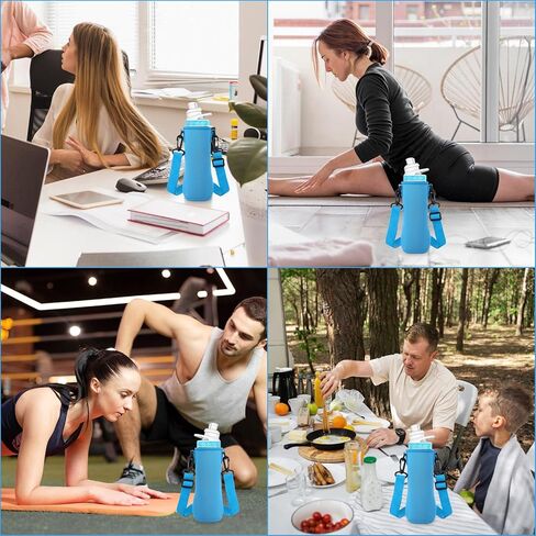 2 Pcs Sleeve Compatible with 32oz Cirkul Water Bottle,Water Bottle Sleeve for Cirkul Tumbler Steel,Neoprene Insulated Bottles for Tumbler & Stainless Steel Bottles Accessories(Blue and Black) in Kuwait