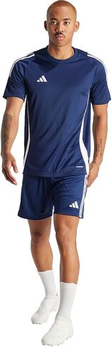 جيرسي Tiro 24 للرجال من adidas، أزرق داكن/أبيض، مقاس X-Large in Saudi Arabia
