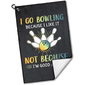 Why I Lose at Bowling Polyester and Cotton Blend Printed Bowling Towel, Funny Bowling Accessories Gifts for Women, Bowlings Lover & Fan Birthday Present in Saudi Arabia