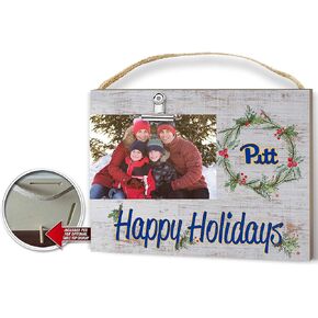 KH Sports Fan Pittsburgh Panthers Clip It Colored Happy Holidays Photo Frame, Multi in Kuwait