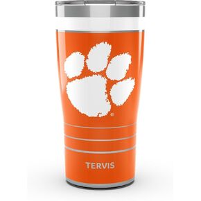 Tervis Traveler Clemson Tigers - كوب سفر MVP ثلاثي الجدران معزول يحافظ على المشروبات باردة وساخنة، 20oz، من الفولاذ المقاوم للصدأ in Kuwait