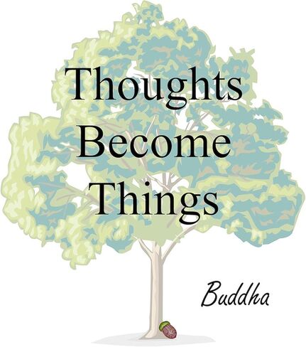 CafePress Thoughts Become Things ملصق بيضاوي لممتص الصدمات للسيارة in Saudi Arabia
