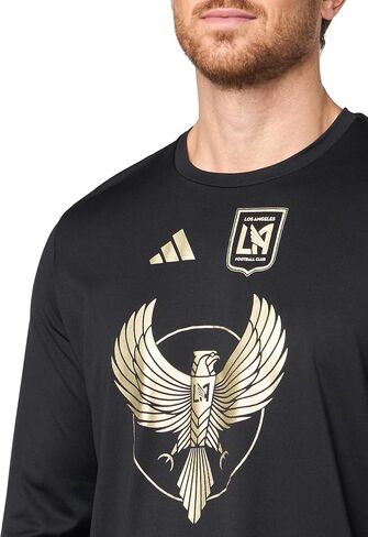 adidas Mens Los Angeles Fc Pre-Game Long Sleeve T-Shirt in Kuwait
