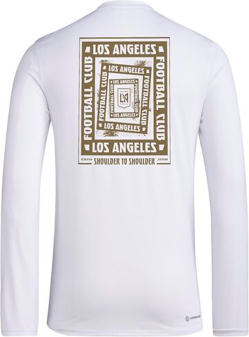 adidas Mens Los Angeles Fc Pre-Game Long Sleeve T-Shirt in Kuwait