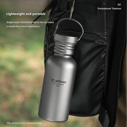 Titanium Water Bottle Sport Bottle Ultralight Leakproof for Outdoor Camping Hiking (750ml) in Saudi Arabia