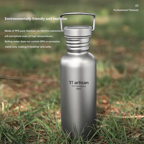 Titanium Water Bottle Sport Bottle Ultralight Leakproof for Outdoor Camping Hiking (750ml) in Saudi Arabia