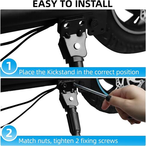 مسند Jerbor OEM لدراجات Gyroor C1/C1S/C1 Pro/C1 Plus/X2 E-Scooters، حامل ركلة من سبائك الألومنيوم السميك عالي المتانة لدراجات Gyroor C1S E-Scooters OEM in Saudi Arabia