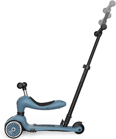 Scoot and Ride & Highwaykick 1 Push Go - 2 في 1 - On & er، مقود قابل للتعديل، تحويل بنقرة واحدة، لوحة قدم مضادة للانزلاق، خفيفة الوزن ومتينة - Wildberry in Kuwait