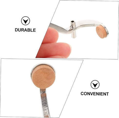 Toyvian 4Pcs Khaki Wood Trombone Water Key Cork Pads Replacement Parts Trombone Accessories Easy to Install Spit Valve Cushions Protect Instrument Performance in Saudi Arabia