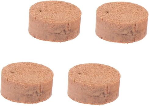 4Pcs Khaki Trombone Water Key Cork Pads Natural Cork Replacement Cushions Easy to Install Trombone Parts Accessories for Repair and Maintenance in Saudi Arabia