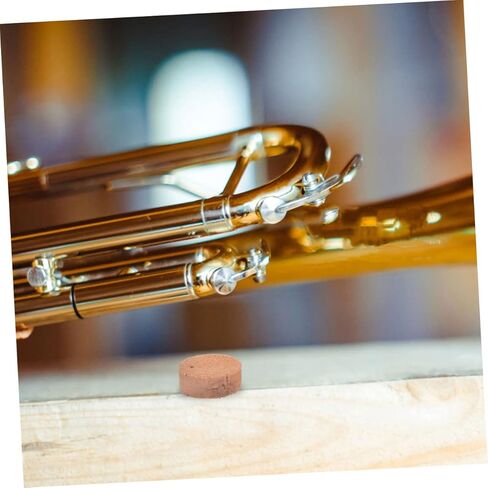 4Pcs Khaki Trombone Water Key Cork Pads Natural Cork Replacement Cushions Easy to Install Trombone Parts Accessories for Repair and Maintenance in Saudi Arabia