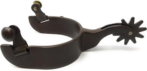 AJ Tack Men's Antique Brown Team Roping Spurs in Saudi Arabia