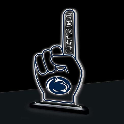 NCAA Penn State LED Light Sign College Sports Christmas Tree Tabletop Decor, Free-Standing Desk Night Light Lamp for Home, Office, Man Cave, Holiday Gift for Fans, Men & Women – Made in USA in Saudi Arabia