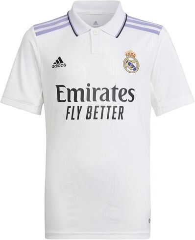 adidas Youth Soccer Real Madrid 22/23 Home Jersey (as1, Alpha, m, Regular, Youth Medium) White in Saudi Arabia
