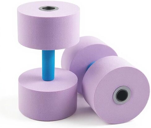 Aquatic Dumbbells 2 Pack - EVA Foam Water Resistance Exercise Equipment for Swimming Pool Aerobics, Weight Loss Training & Muscle Toning in Saudi Arabia