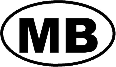 CafePress MB Myrtle Beach، SC Euro ملصق بيضاوي لممتص الصدمات للسيارة in Saudi Arabia