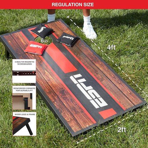 تتضمن مجموعة ألواح كورنهول من ESPN أكياس فول وحقيبة سفر، مثالية لألعاب الأطفال والألعاب العائلية والألعاب الخارجية in Kuwait