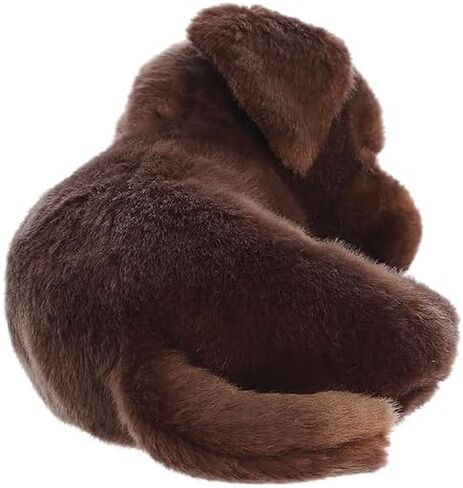 حيوان محشو من Aurora® Adorable Miyoni® Tots Sleepy Chocolate Lab Pup - تفاصيل نابضة بالحياة تجعل رفيقًا عزيزًا - مثالي لتزيين غرف النوم أو الفصول الدراسية - 10 بوصات in Saudi Arabia