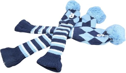 3pcs/Set Knit Pom Pom Golf Club Driver Fairway Wood Head Covers 1 3 5 Wood Covers in Saudi Arabia