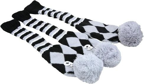 3pcs/Set Knit Pom Pom Golf Club Driver Fairway Wood Head Covers 1 3 5 Wood Covers in Saudi Arabia