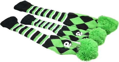 3pcs/Set Knit Pom Pom Golf Club Driver Fairway Wood Head Covers 1 3 5 Wood Covers in Saudi Arabia