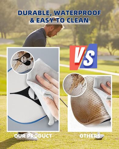 غطاء رأس نادي الجولف، عنصر البوكر، تصميم مطرز، إغلاق مغناطيسي، أنيق فاخر من جلد البولي يوريثان، غطاء رأس خشبي هجين من جلد البولي يوريثان in Kuwait