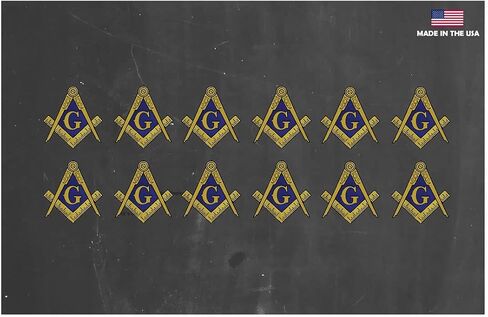 x12 Masonic Compass Sticker Decal - Sticker Laptop Truck SUV car Cooler 1.5" Mason in Saudi Arabia