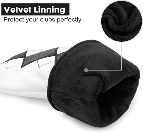 Golf Club Covers Exquisite Embroidery Driver Covers Fariway Wood Headcover Hybrid Cover Leather Golf Headcovers for Most Brand in Saudi Arabia