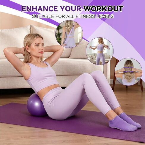 LiKiLiKi Pilates Ring Set – Home Pilates Equipment for Women Kit with Magic Circle Pilates Ring and Ball Set, Resistance Bands & Massage Balls & Exercise Bands for Toning，Flexibility & Core Strength in Saudi Arabia