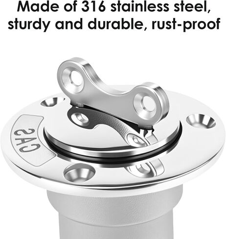 Boat Gas Cap Key, 3Pcs Stainless Steel Boat Gas Cap Key Replacement Tool for Marine Fuel Water Tank, Durable & Easy to Handle Wide Compatibility Marine Accessories in Saudi Arabia