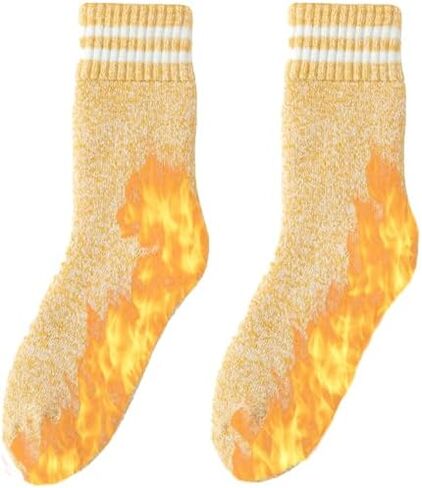 Wool Hiking Socks Thermal Warm Crew Winter Boot Sock For Men & Women 1pairs in Saudi Arabia